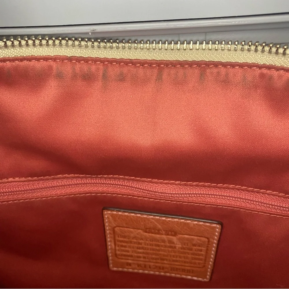 COACH POPPY SIGNATURE SATEEN GLAM TOTE